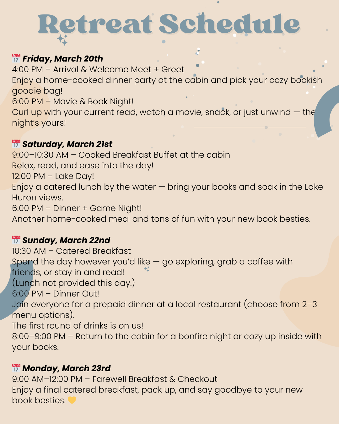 Our Michigan Book Retreat 2026🌲| Lake Huron ✨