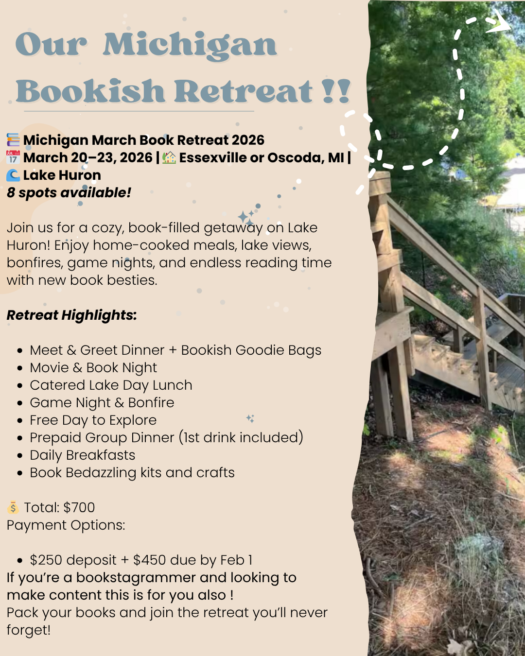 Our Michigan Book Retreat 2026🌲| Lake Huron ✨