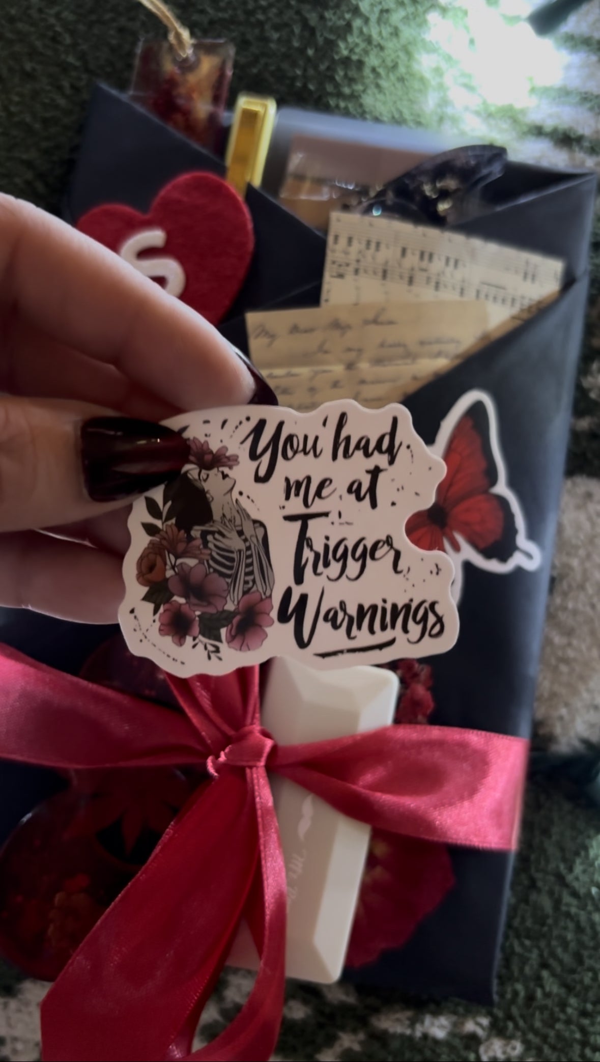 Themed Blind Date With A Book Off my Shelf box - I check to make sure you never read it 💕